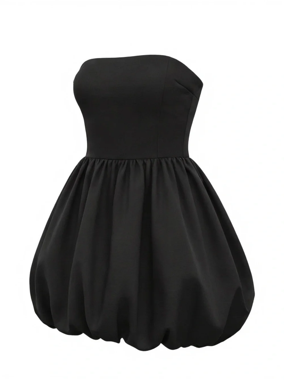 Sincerely Jules Strapless Black Bubble-Hem Dress NWOT Size XL